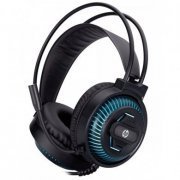 DHE-8001 HP Headset gamer DHE-8001 LED azul conexão USB + P2 driver 50mm | HP Headset gamer DHE-8001 LED azul conexão USB + P2 driver 50mm HP Headset gamer DHE-8001 LED azul conexão USB + P2 driver 50mm